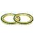 Set of 2 gold plated square design bangle set