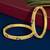 Set of 2 gold plated peacock design bangle set