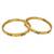 Set of 2 gold plated peacock design bangle set