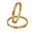 Set of 2 gold plated peacock design bangle set