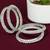 Set of 4 silver plated cubic zircon bangle set