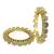 Set of 2 gold plated filigree floral bangle set