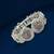 Silver plated cuff bracelet bangles