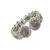 Silver plated cuff bracelet bangles