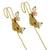 Gold plated rajputi needle ear cuff
