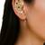 Gold plated rajputi needle ear cuff