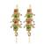 Gold plated square shape needle ear cuff