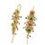 Gold plated square shape needle ear cuff