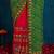 Riva enterprise women's half and half bandhani pallu green and pink color saree