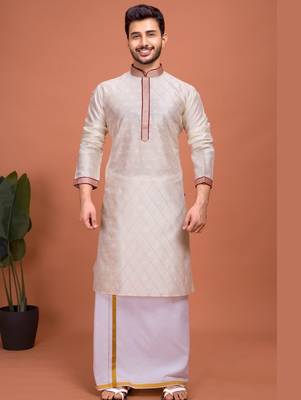 Plain Cotton kurta For men 1