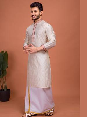 Plain Cotton kurta For men 2