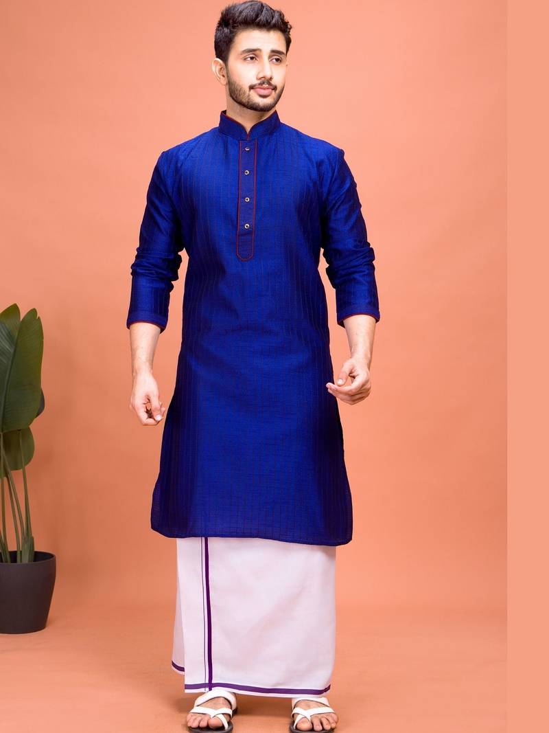 Plain Cotton kurta For men