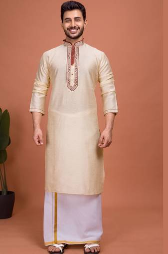 Plain Cotton kurta For men