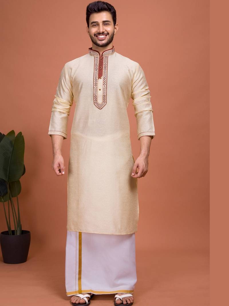 Plain Cotton kurta For men