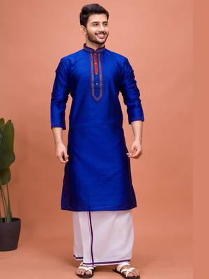 Plain Cotton kurta For men 1
