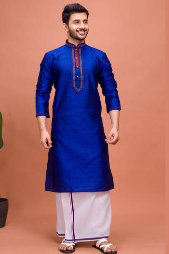 Plain Cotton kurta For men