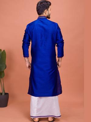 Plain Cotton kurta For men 2