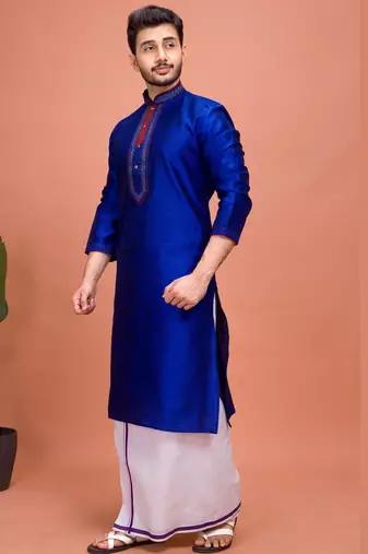 Plain Cotton kurta For men