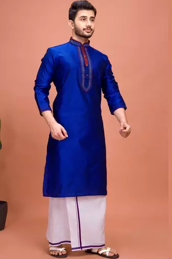 Plain Cotton kurta For men