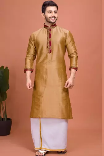 Plain Cotton kurta For men