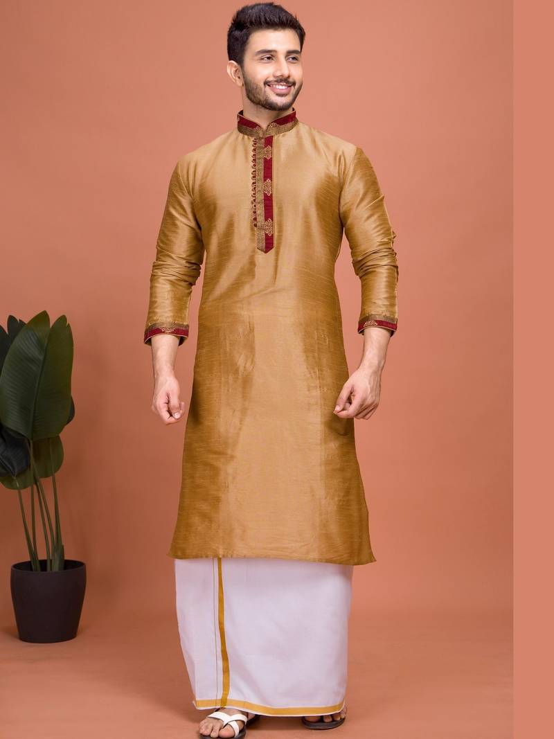 Plain Cotton kurta For men