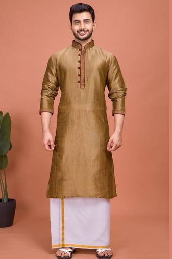 Plain Cotton kurta For men