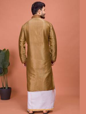 Plain Cotton kurta For men 2
