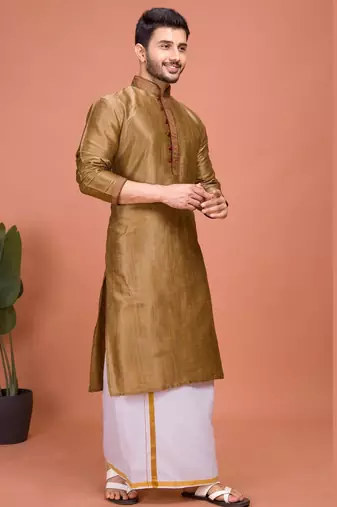 Plain Cotton kurta For men