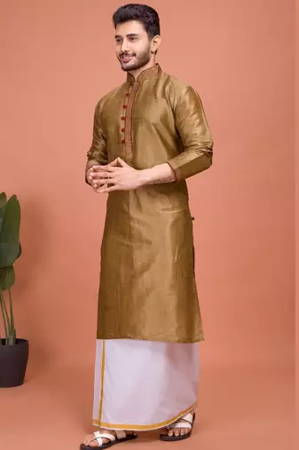 Plain Cotton kurta For men