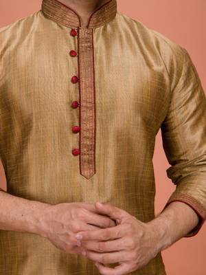 Plain Cotton kurta For men 5