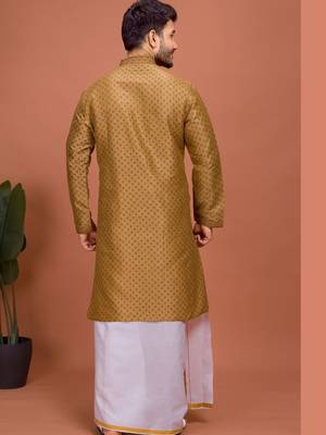 Plain Cotton kurta For men 2