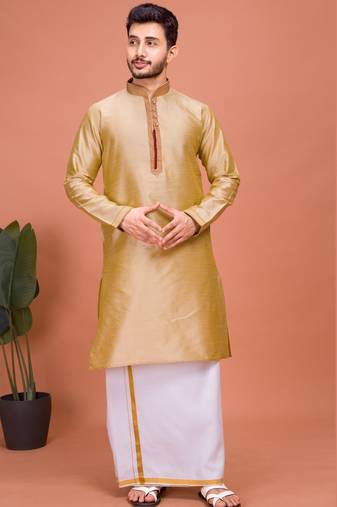 Plain Cotton kurta For men