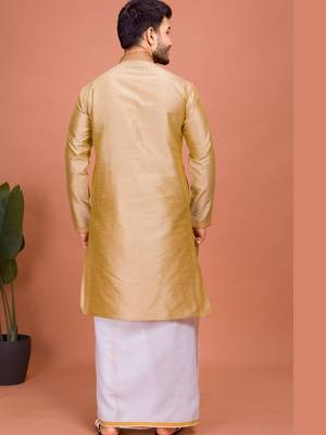 Plain Cotton kurta For men 2