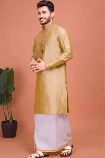 Plain Cotton kurta For men