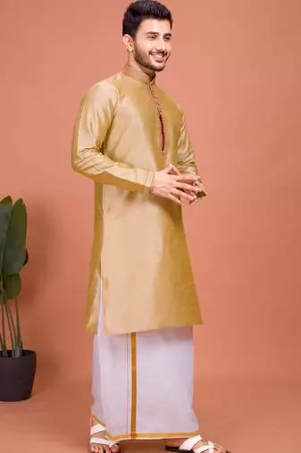 Plain Cotton kurta For men