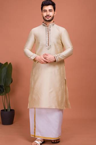 Plain Cotton kurta For men