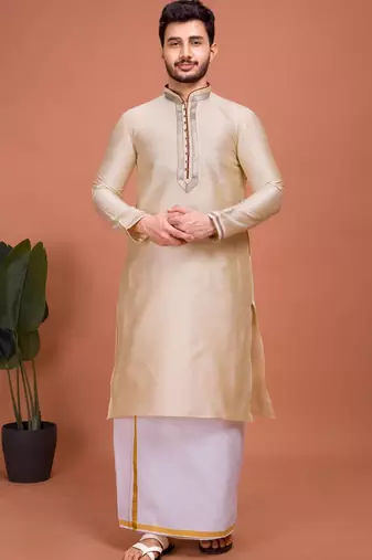 Plain Cotton kurta For men