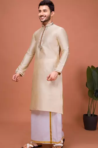 Plain Cotton kurta For men