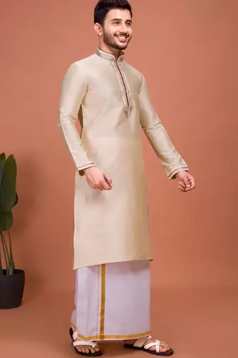 Plain Cotton kurta For men