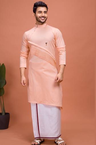 Plain Cotton kurta For men