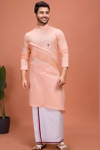 Plain Cotton kurta For men