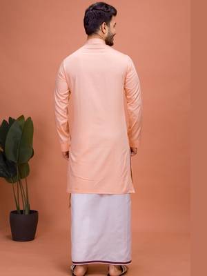 Plain Cotton kurta For men 2