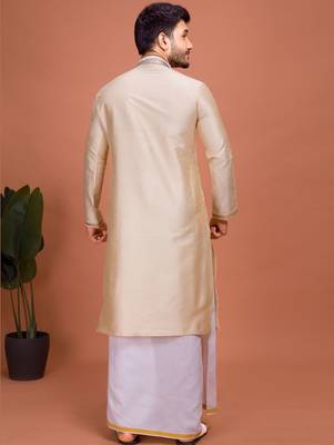 Plain Cotton kurta For men 2