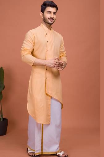 Plain Cotton kurta For men