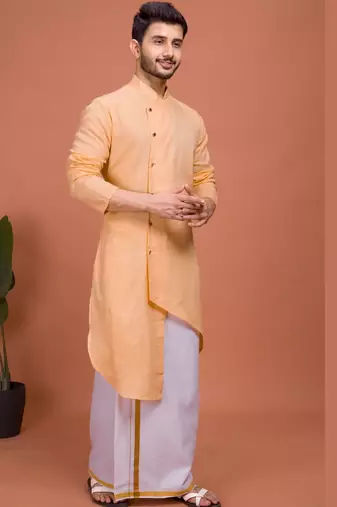 Plain Cotton kurta For men