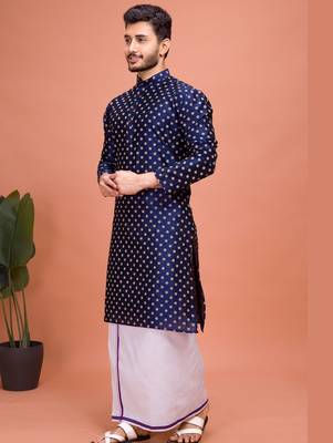 Plain Cotton kurta For men 3