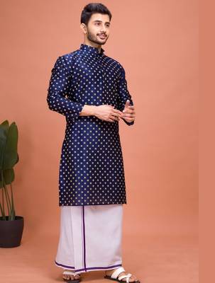 Plain Cotton kurta For men 5