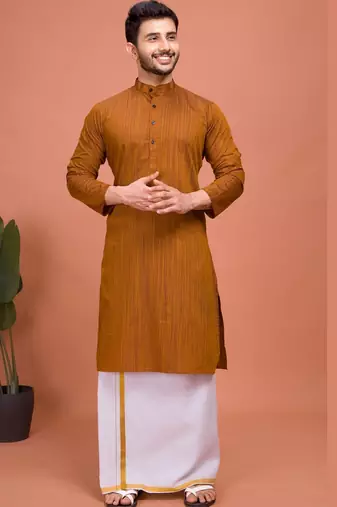 Plain Cotton kurta For men