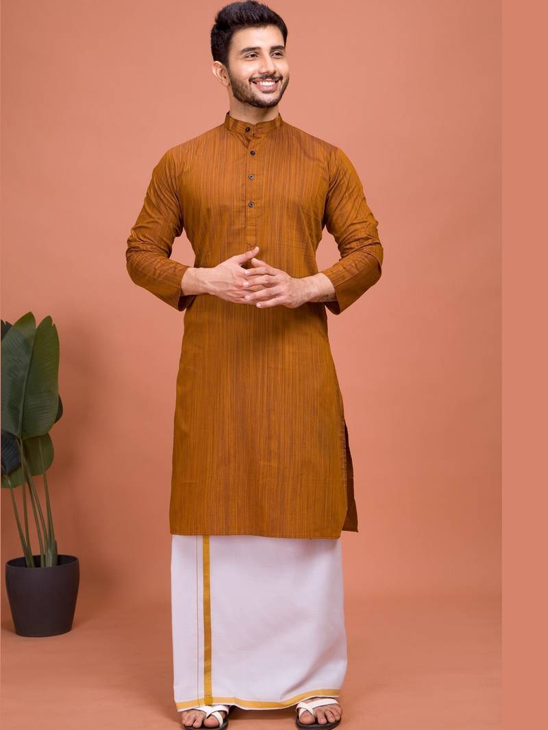 Plain Cotton kurta For men