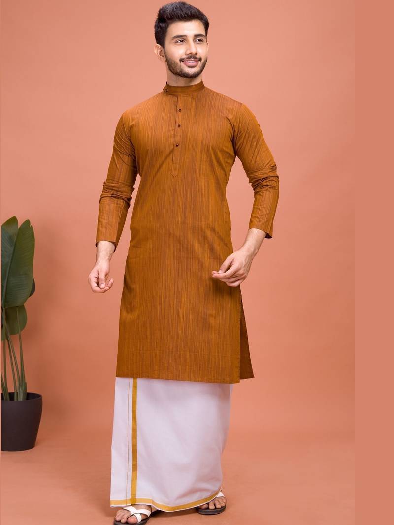Plain Cotton kurta For men